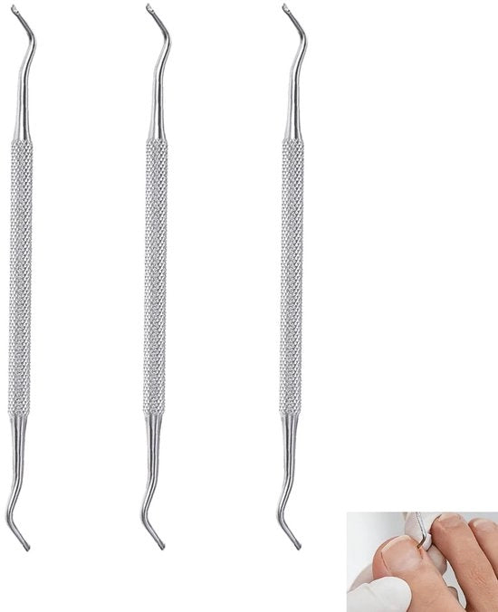 Macchina per la cura delle unghie professionale - Lifter doppio lato - In acciaio inossidabile - Strumento per la cura delle unghie - Trattamento preciso - Trattamento sicuro - Strumento per la cura delle unghie