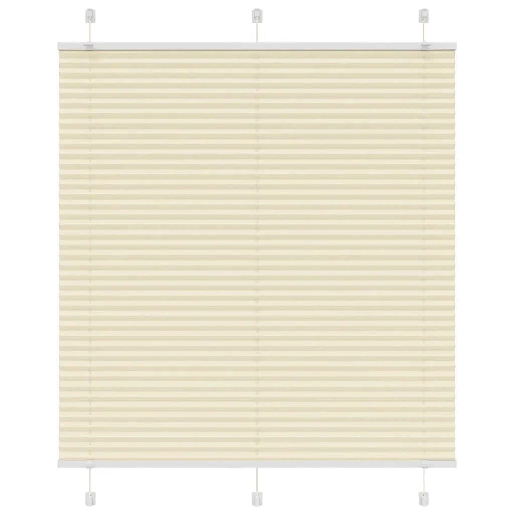 Tenda Plissettata Crema 120x100 cm Larghezza Tessuto 119,4 cm