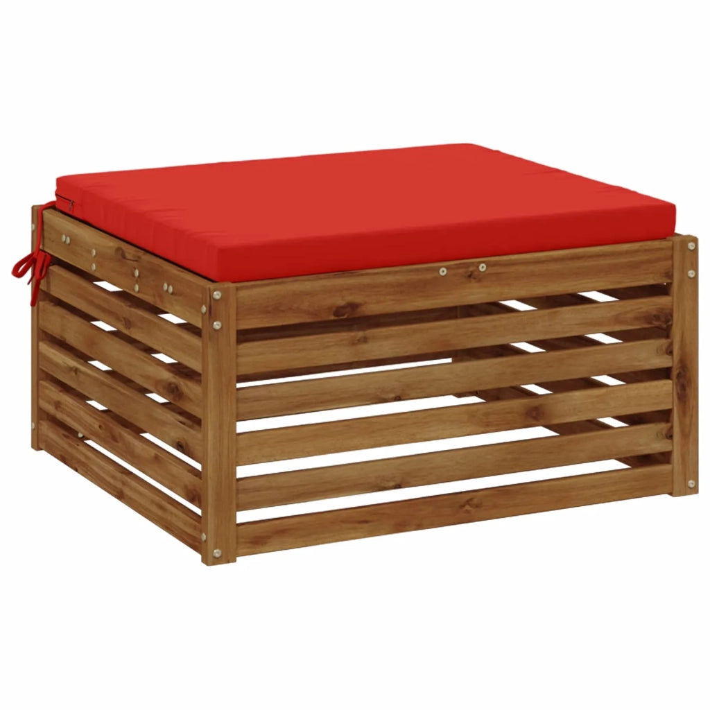 Cuscino per Sedia in Unico Pezzo SOEST 100% Poliestere Rosso 945041