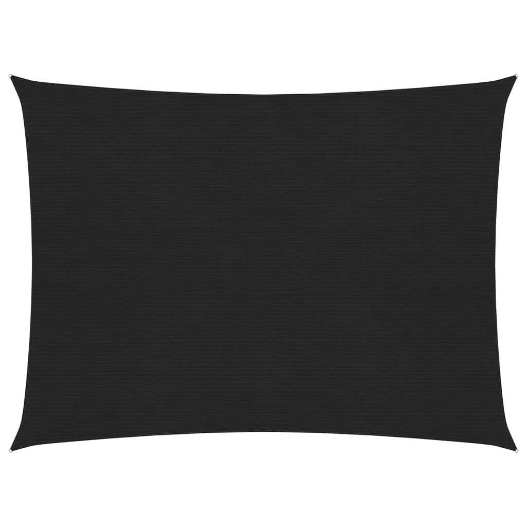 Vela ombreggiante 160 g/m² nera 5 x 6 m HDPE 02_0009221