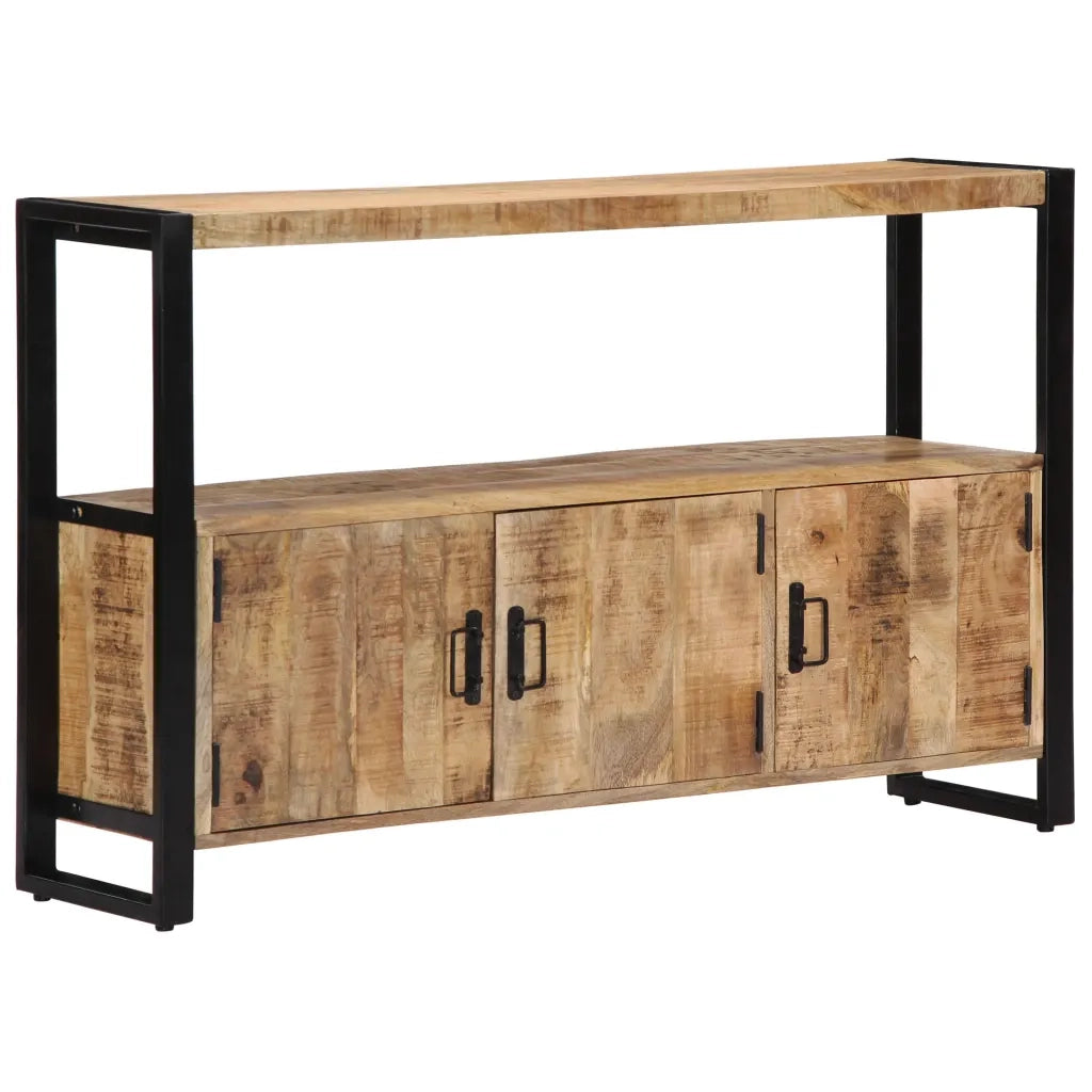 Armadietto 120x30x75 cm in Legno Massello di Mango