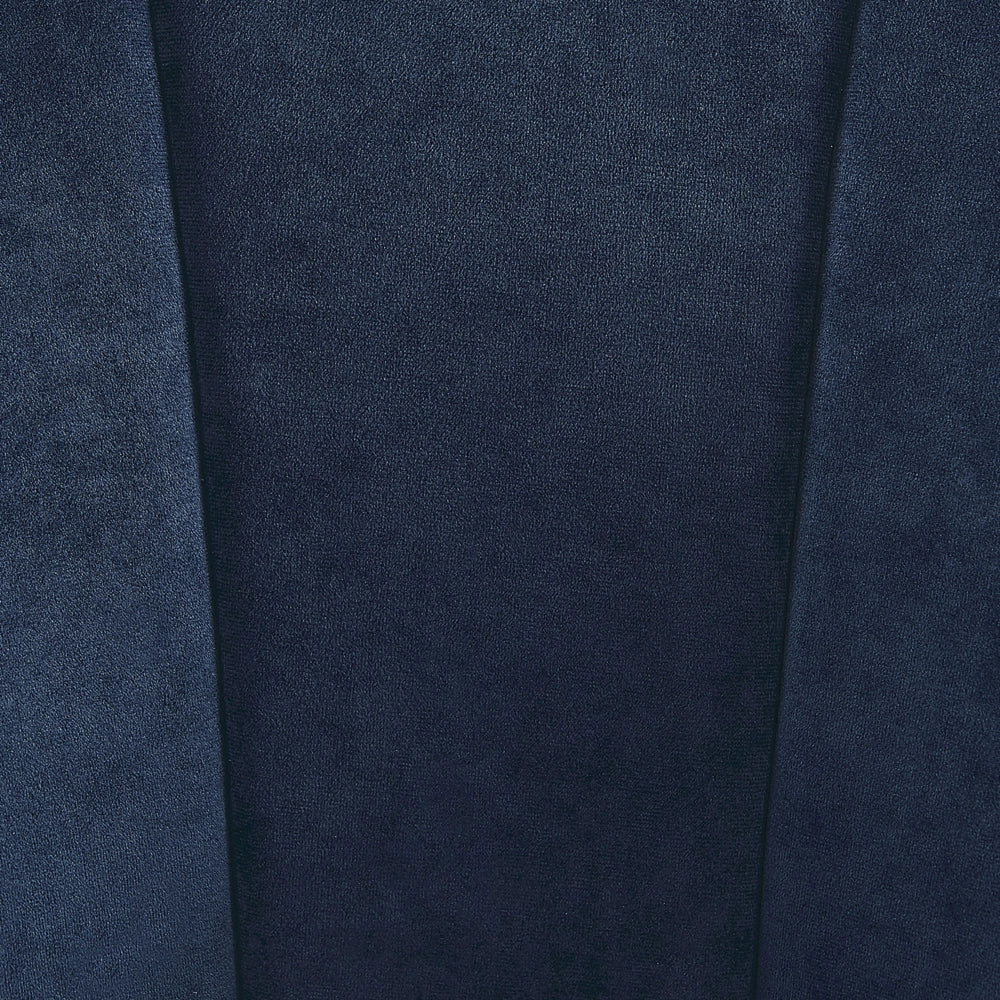 Poltrona in velluto blu scuro con base in metallo dorato Sedia a vasca con rotondo Glam Retro Living Room