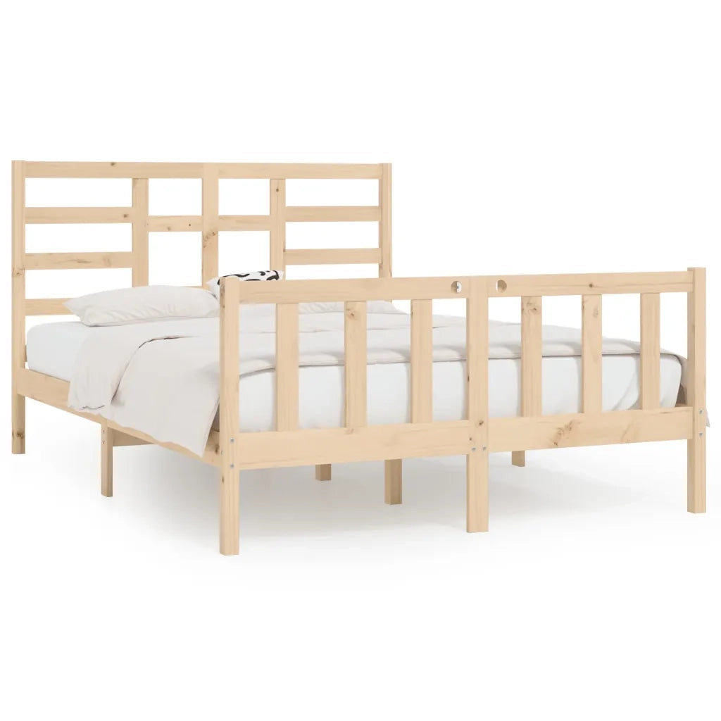 Giroletto senza Materasso-Struttura Letto 160x200 cm in Legno Massello di Pino 597030
