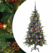 Albero di Natale | Decorazioni natalizie Artificiale con Rami Pieghevoli Verde 120 cm