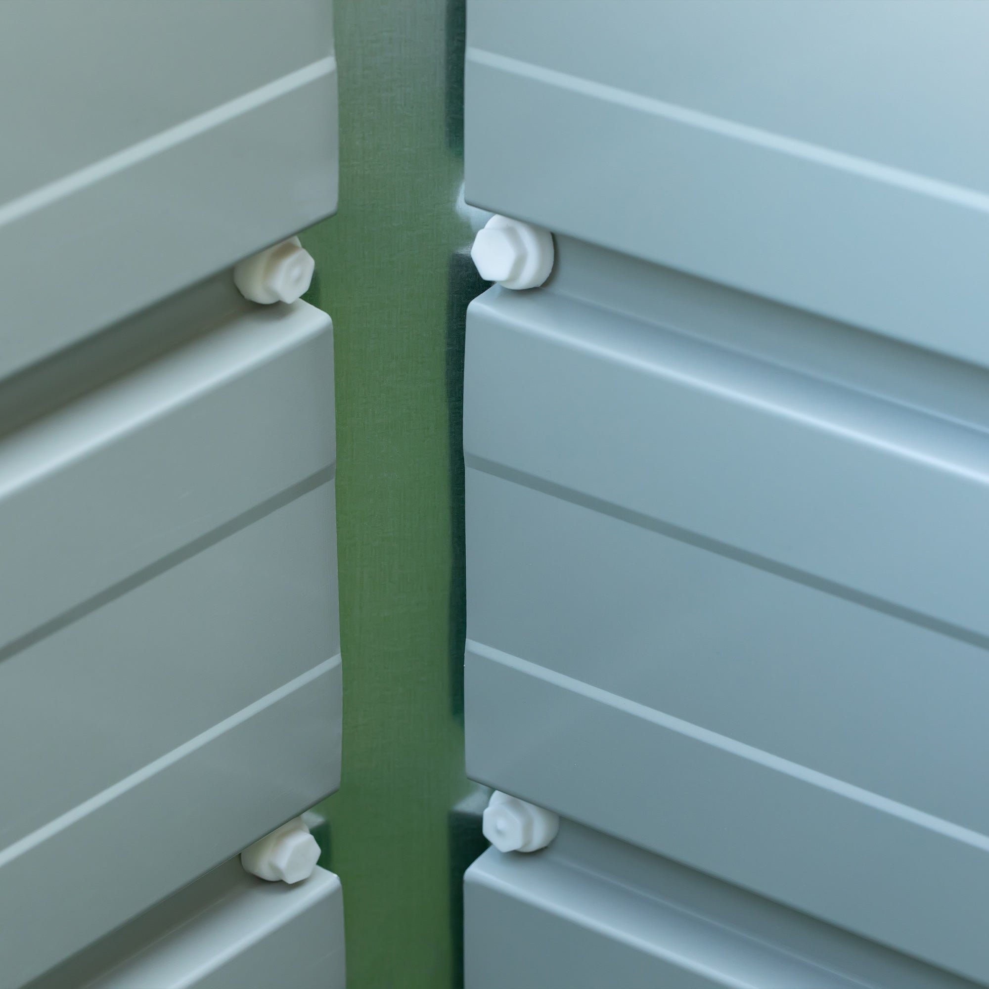 Fioriera da Giardino Senza Fondo con 2 Aree di Coltivazione 125x47x40 cm in Acciaio Verde