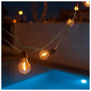 NewGarden LUMGASXXOCNW ALLEGRA Ghirlanda Luminosa LED 10 Luci 8 m IP44 E27 Bianco Caldo colore Beige