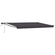 Tenda da Sole | Tenda retrattile manuale con LED Antracite 4 ¡Á 3 m