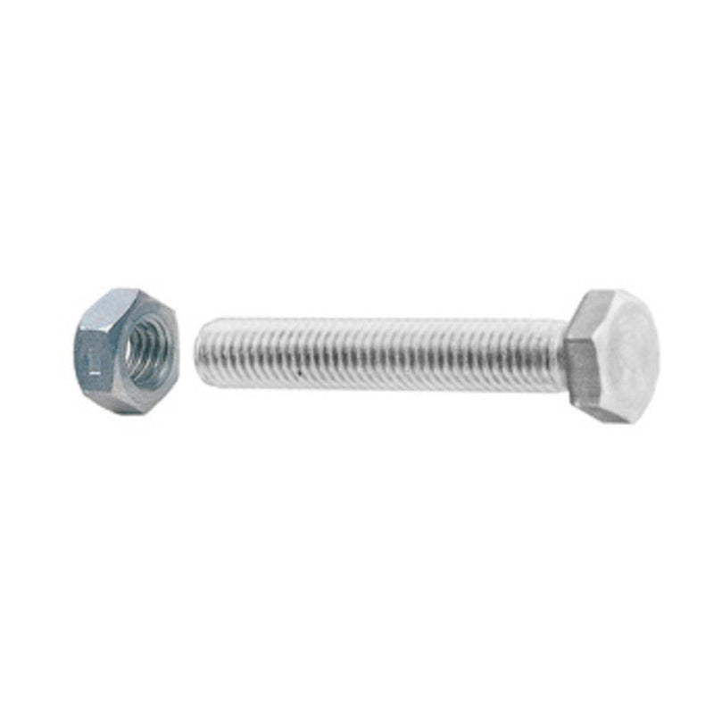 SC VITI A METALLO TESTA ESAG 12X100 ZINC C/DADO  2PZ