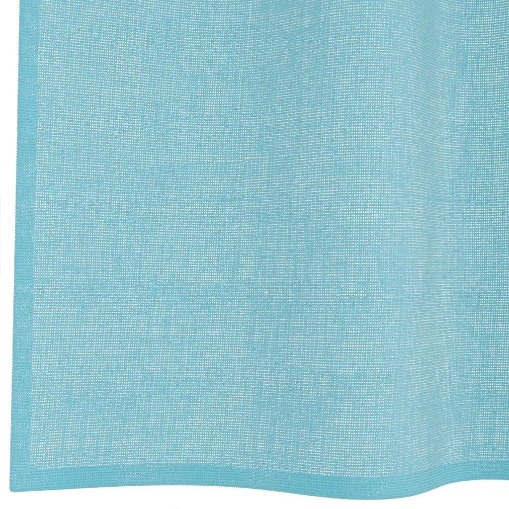 Tende in Voile con Occhielli 2 pz Turchese 4102148