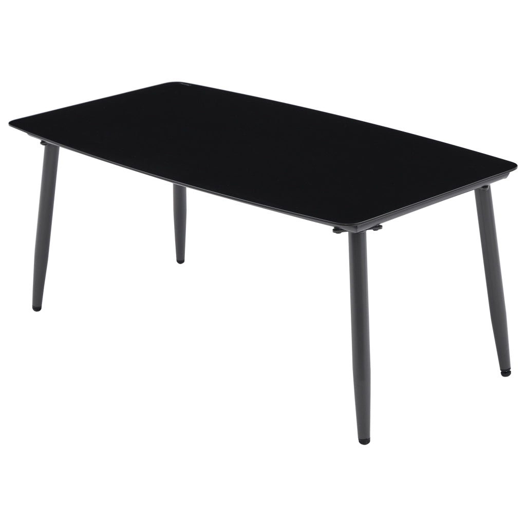 Salotto da Giardino con 1 Divano 2 Posti; 2 Poltrone e 1 Tavolino; per Terrazza; Acciaio Zincato; Poliestere; Grigio
