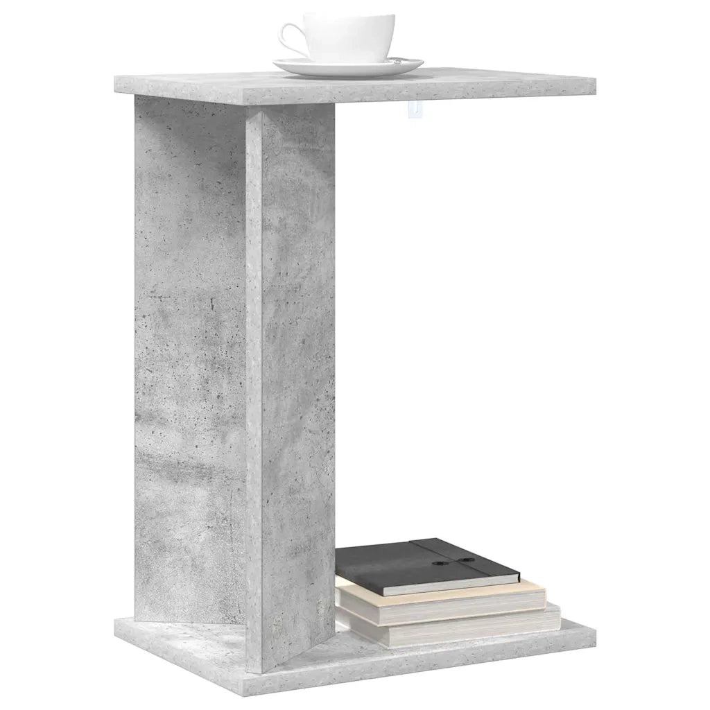 Tavolino Grigio cemento 35 x 25 x 50 cm Legno multistrato 891187