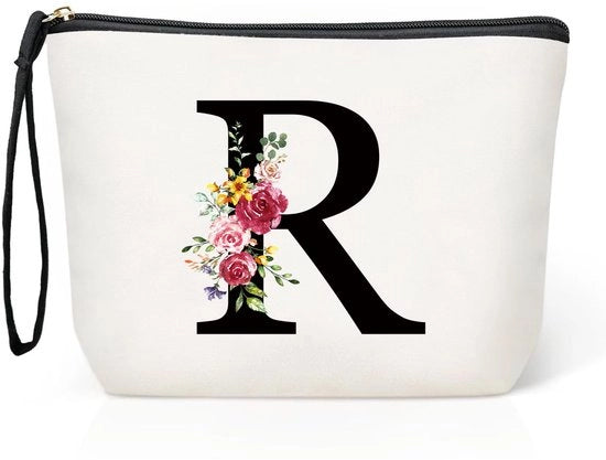 Borsa di Cosmetici - Borsa di Viaggio con Specchio - Borsa di Materia Grezza 25x20x4 cm - Borsa per Donne - Borsa di Alta Qualità