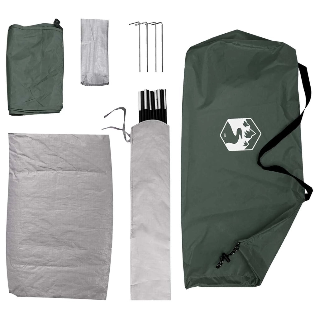 Tenda da campeggio con tetto Verde militare 190 x 140 x 105 cm 42028630