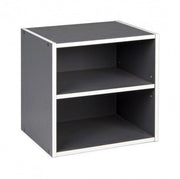 Cubo con Mensola Composite in Legno Grigio