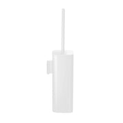 Scopino WC con ciuffo in setole da muro in ottone, acciaio inox e Cromall 3233-03 Gedy serie OUTLINE Bianco Opaco
