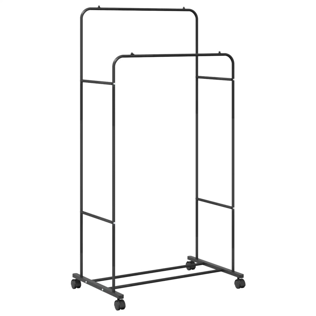 Stendibiancheria Tinta unita Nero 80 x 53 x 156 cm 42021354