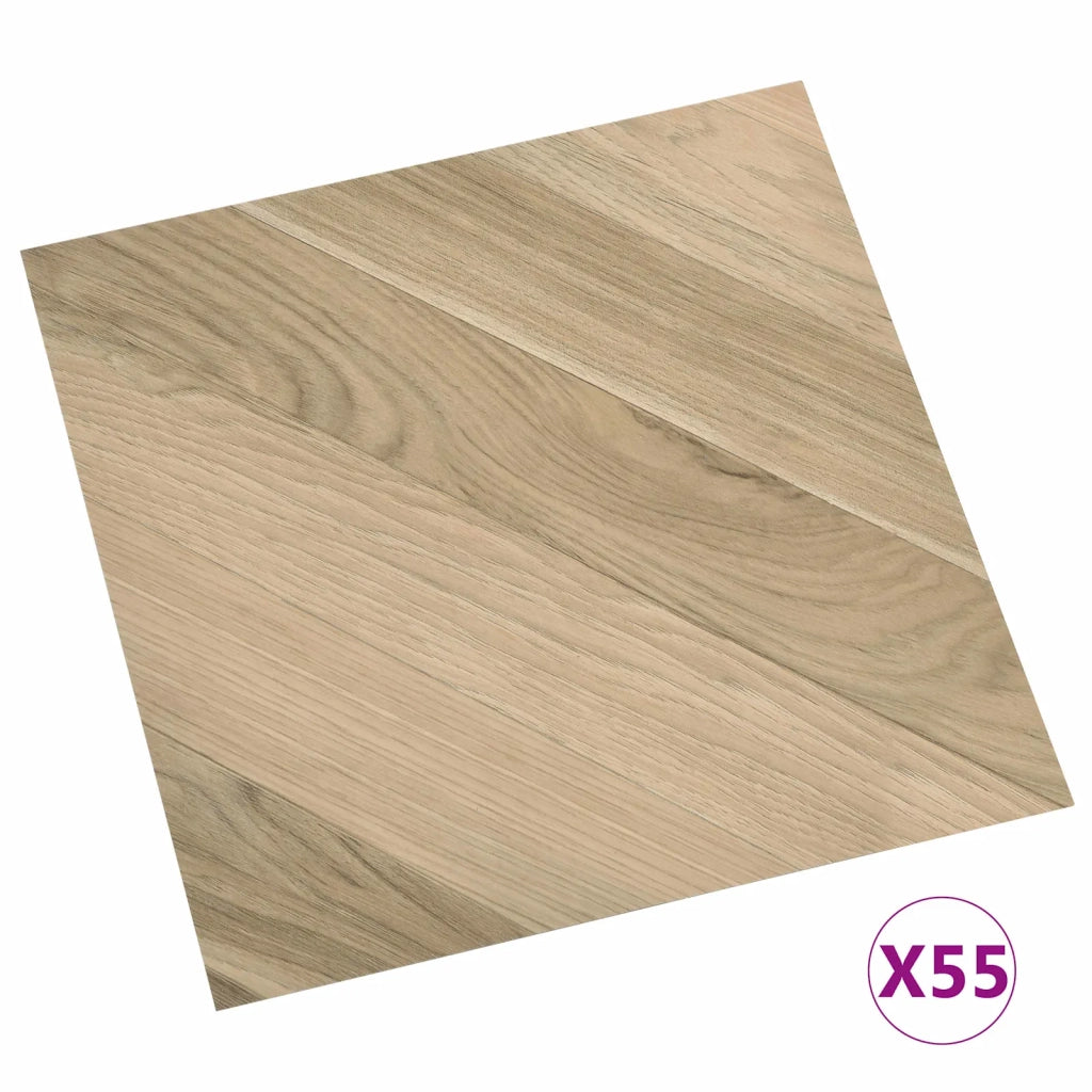 Tavole per Pavimenti 55 pz Marrone 5,11 m2 PVC CFW4206338