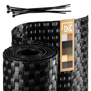 Nastro per recinzioni nero KADAX per pannelli di recinzione 19 cm 2,55 m Copertura per recinzione