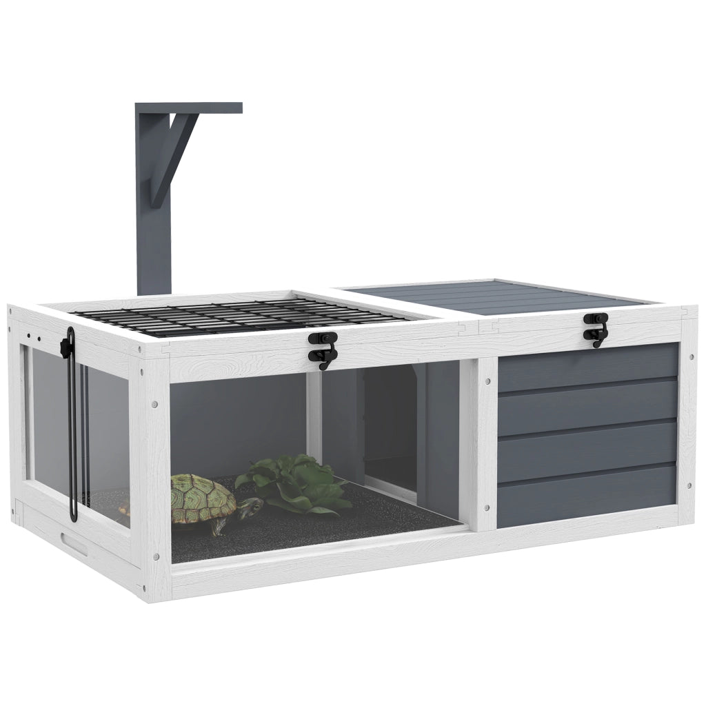 Gabbia per animali piccoli tortue ¨C zephmum ¨C grigio 81x48x31.5 cm