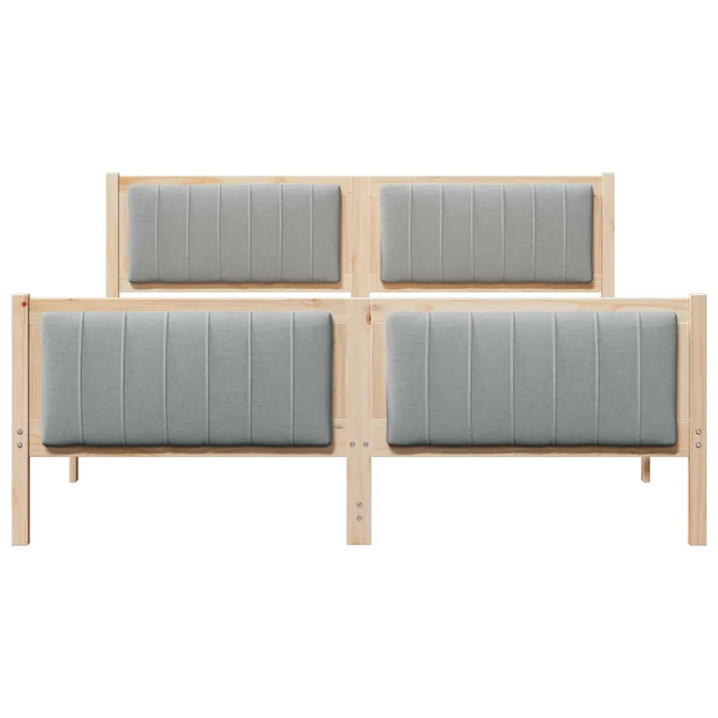 Struttura del Letto Marrone e grigio chiaro 150 x 200 cm
