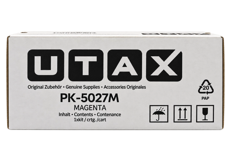 ORIGINAL Utax toner magenta PK-5027M 1T0C22BUT1 ~2400 Seiten