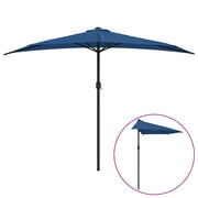 Ombrello | Parasolne Balcone Palo in Alluminio Blu 300x155x223cm a Met¨¤