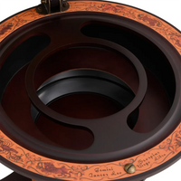 Bar a Globo Portavini Marrone Legno Massello di Eucalipto cod mxl 41787