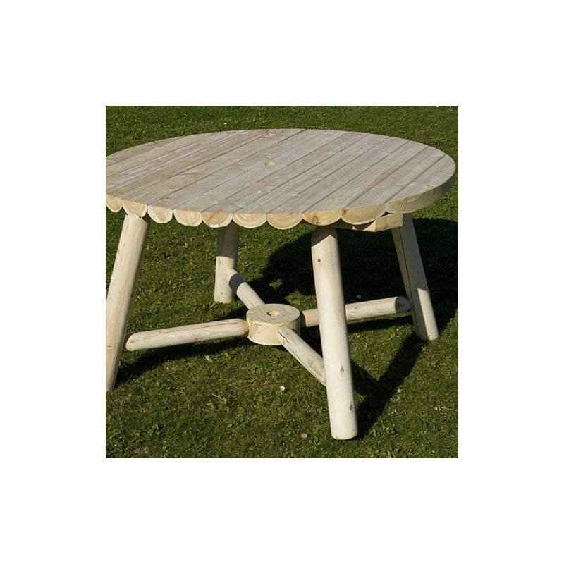 Table ronde parasol en cÃ¨dre