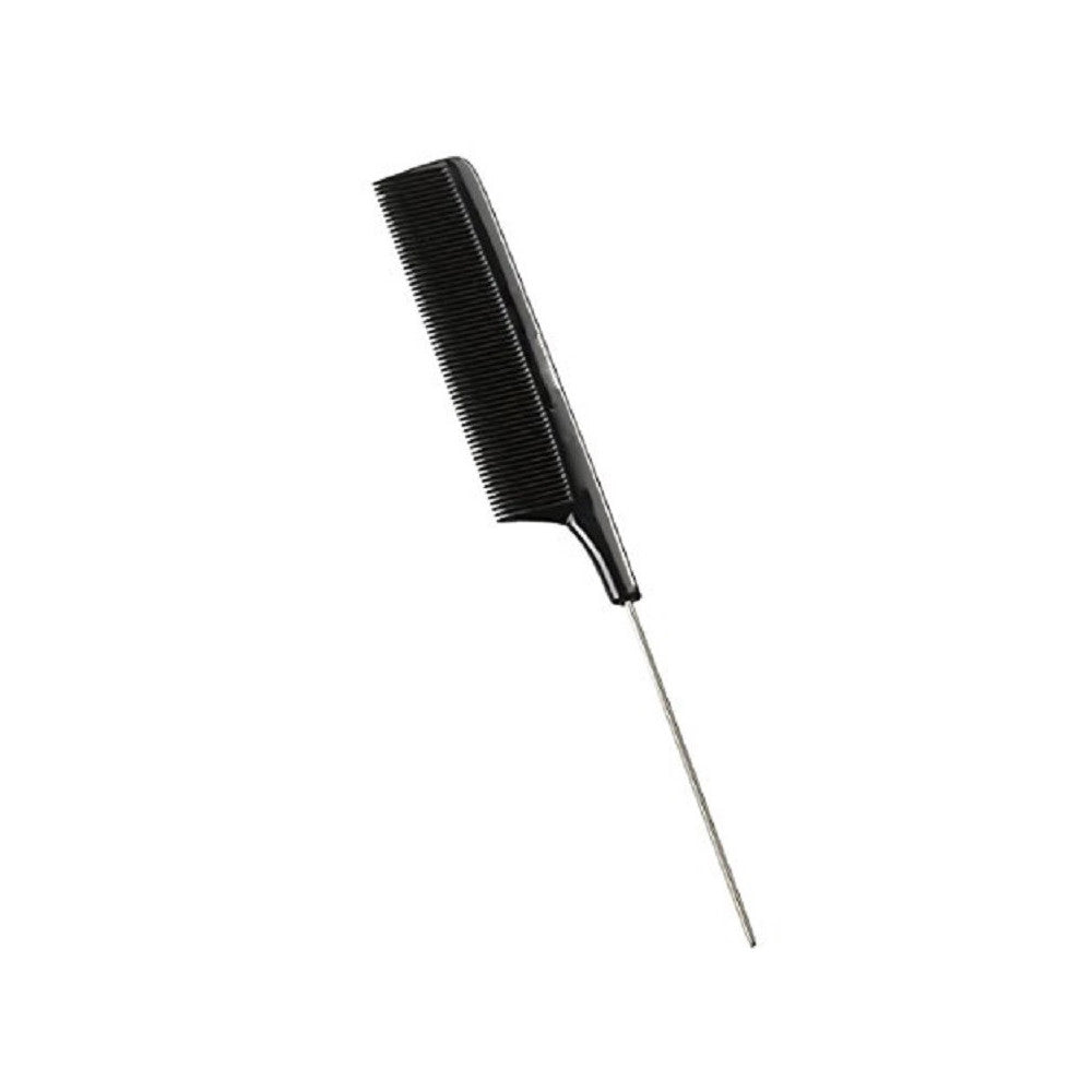 Trade Shop - Pettine Punta In Metallo Ferro Per Capelli Coda Spazzola Styling Parrucchiere -