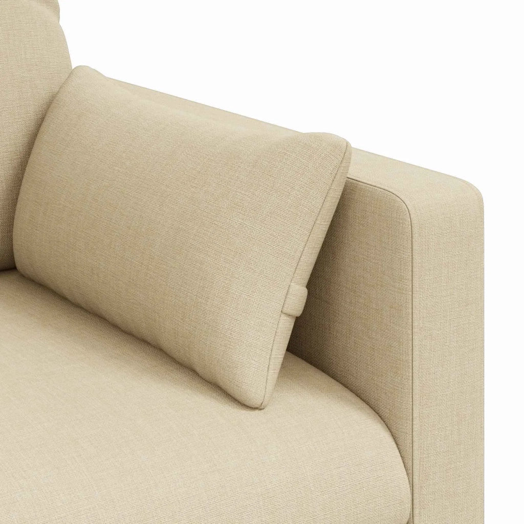 Divano Crema 139 x 78 x 80 cm Tessuto