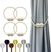 Tieback magnetici per tende beige 4 pezzi per un'abitazione elegante