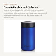 Bicchiere di isolamento in acciaio inossidabile 400 ml - Bicchiere termico - Bicchiere per caffè - Bicchiere da viaggio - Otre d'acqua - Altezza 15,2 cm
