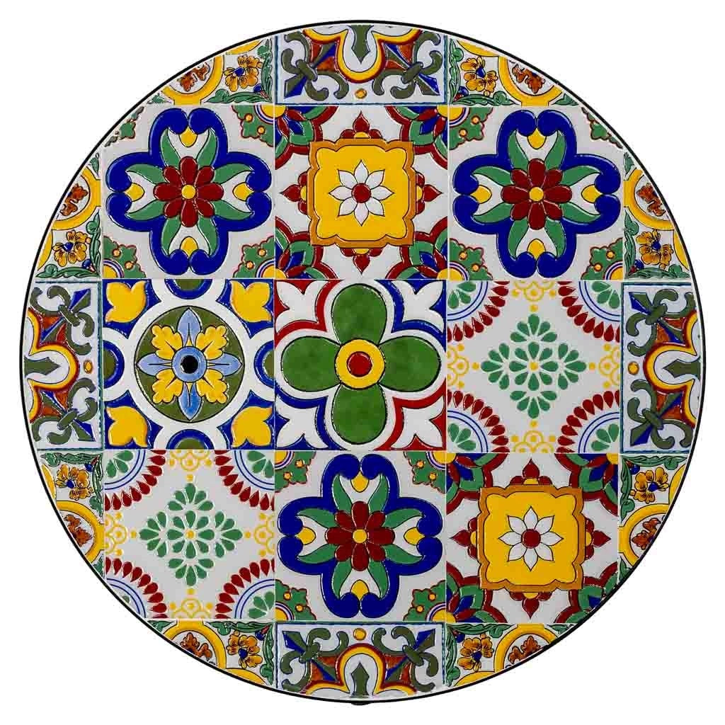 Tavolo e 2 sedie, metallo Giallo, 60x60x75h cm, 38x46x90h cm