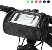 Borse da stivazione acqua resistenti per sterrata, borse per bicicletta con supporto per schermo touchscreen, borse da spalla, borse da spalla, borse da stivazione per mountain bike.