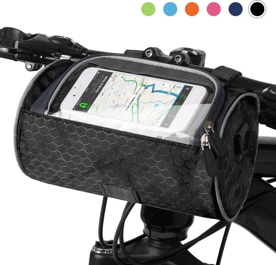 Borse da stivazione acqua resistenti per sterrata, borse per bicicletta con supporto per schermo touchscreen, borse da spalla, borse da spalla, borse da stivazione per mountain bike.