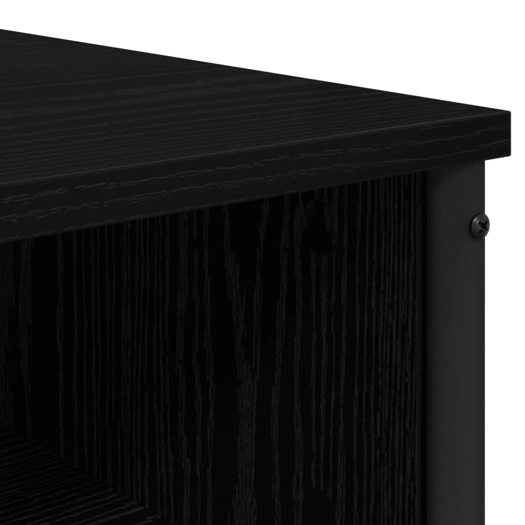 Tavolo da Trucco con lo scaffale Rovere Nero 81 x 40 x 131 cm 8007689