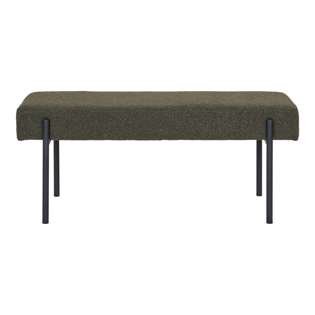 Panca Swindon, Verde, Schiuma, 36x100x42,5 cm