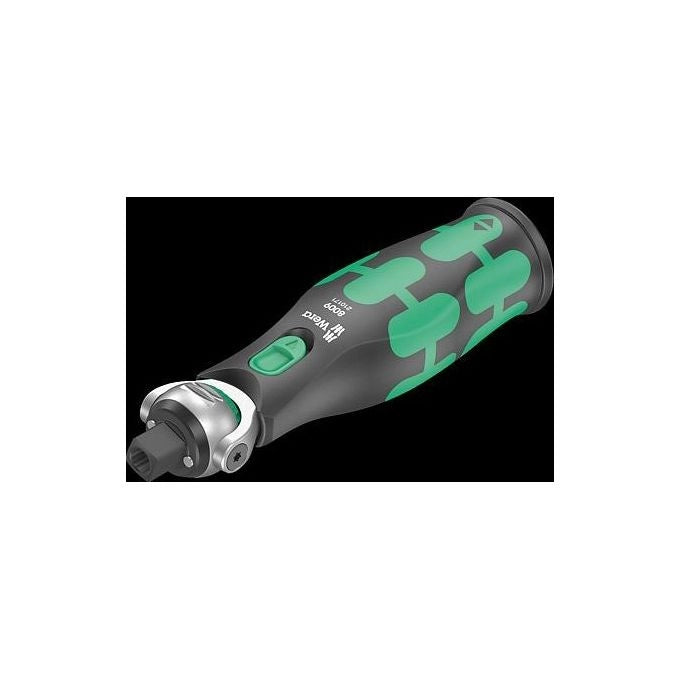 Wera 05004280001 Zyklop Pocket Kit Chiavi a Cricchetto 13 Pezzi con Portabiette Integrato 3-8'' 1-4'' 72 Denti Angolo 5° Testa Orientabile 0° 15° 90° colore Nero Verde