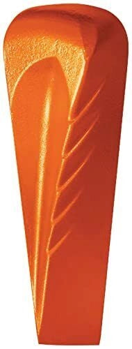 Fiskars 1000600 Cuneo da Spacco Elicoidale in Acciaio Forgiato Temprato 36-42 HRC con Testa Arrotondata e Zigrinature Antirimbalzo colore Arancione