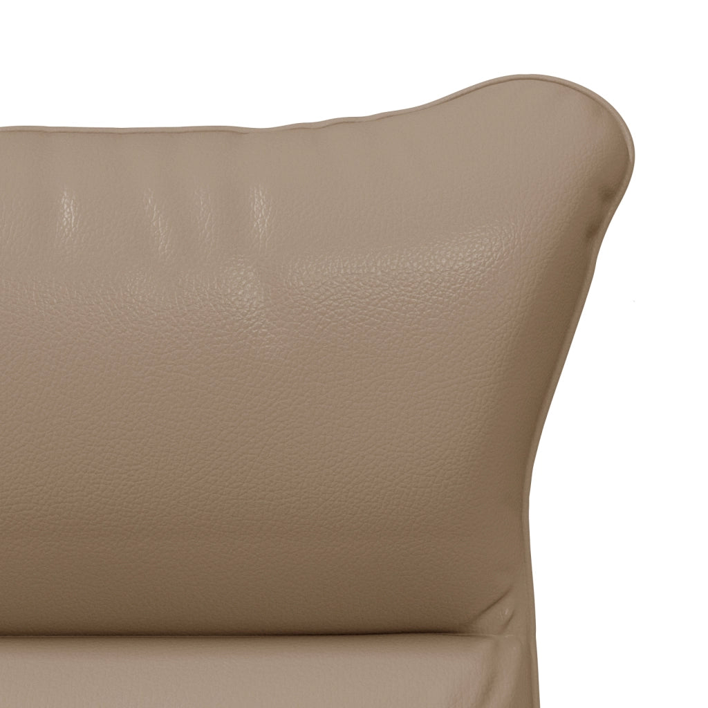 Poltrona Rilassante in Pelle Sintetica Cappuccino