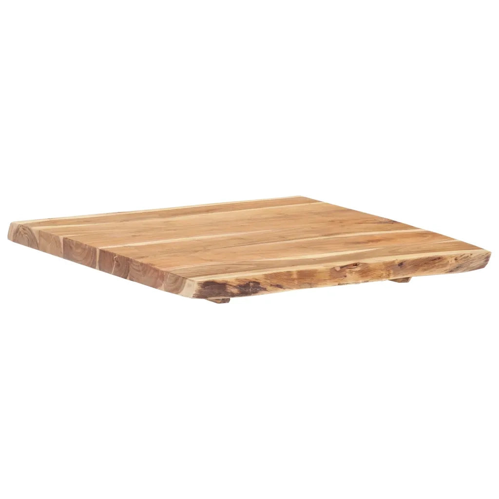 Piano del Tavolo in Legno Massello di Acacia 58x(50-60)x3,8 cm 286328