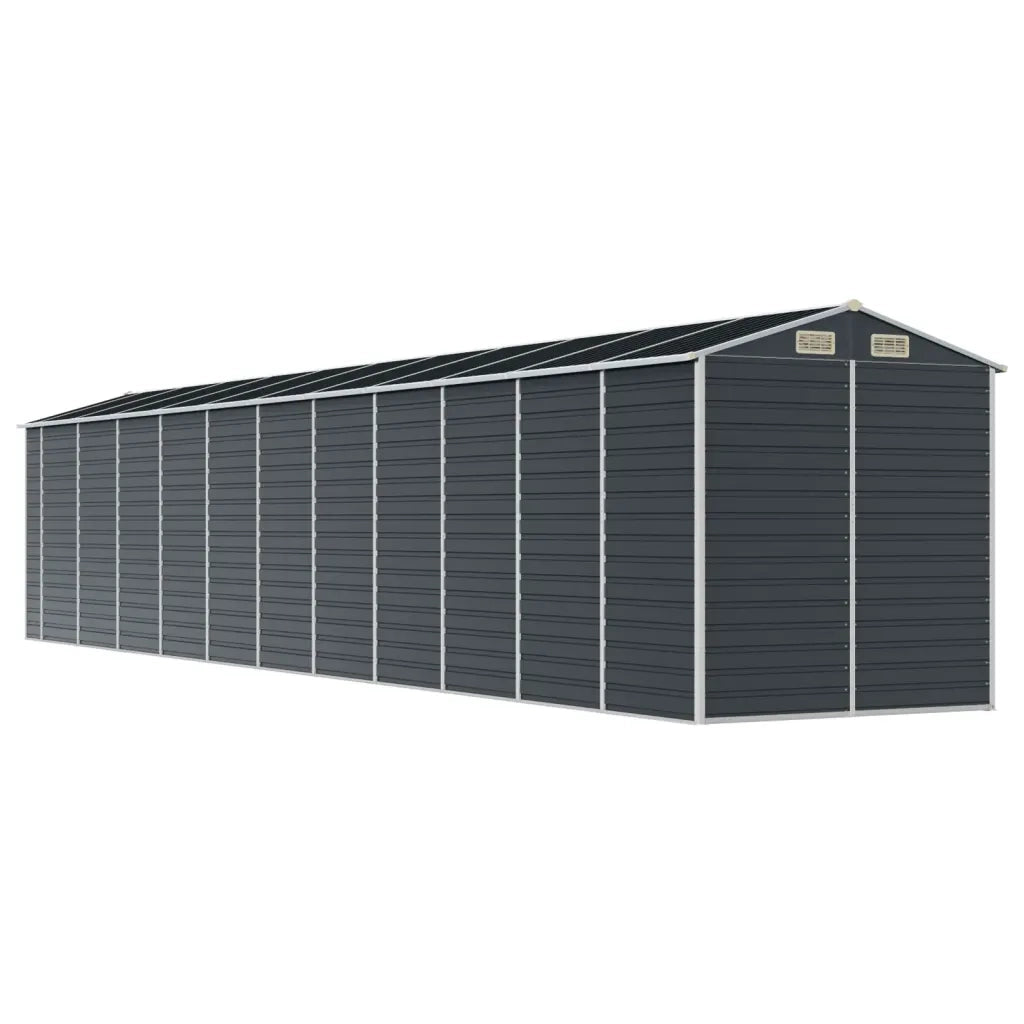 Capanno da Giardino Antracite 191x980x198 in Acciaio Zincato 3188263