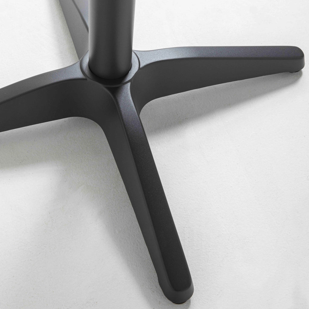 Oviala - Set di tavolo da terrazza e 4 sedie in alluminio e legno
