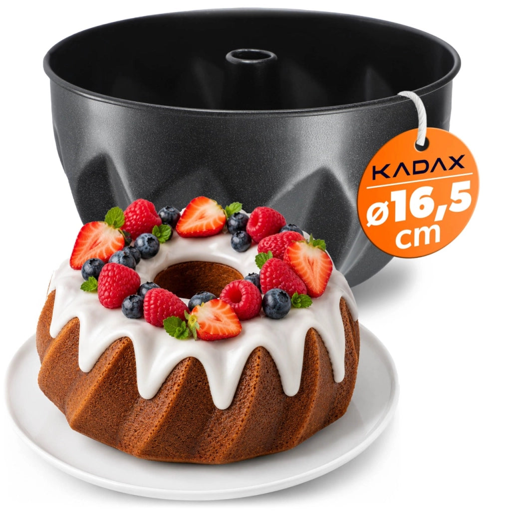 Teglia da forno antiaderente KADAX con camino, 16,5 cm