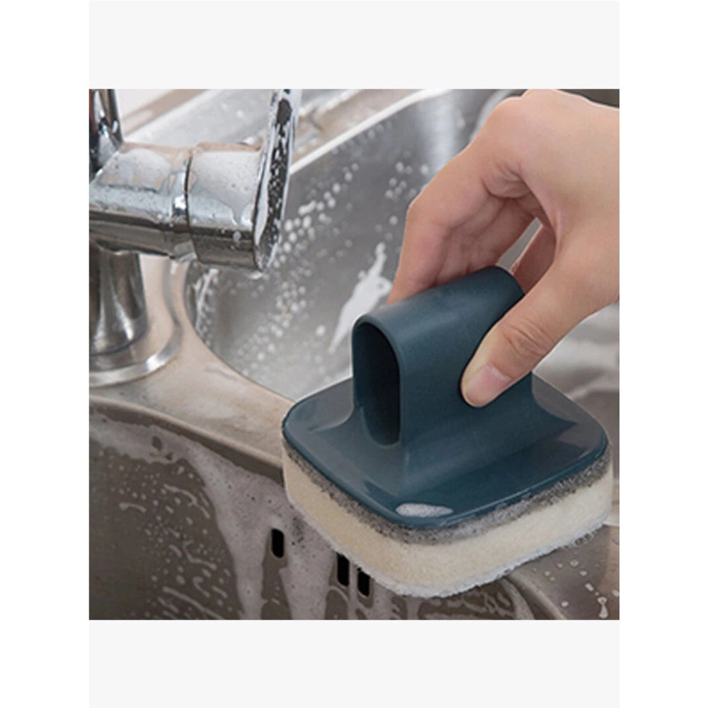 Trade Shop - Spugna Magica Con Portaspugna Ecologica Pulisci Cancella Rimuovi Sporco Cucina -