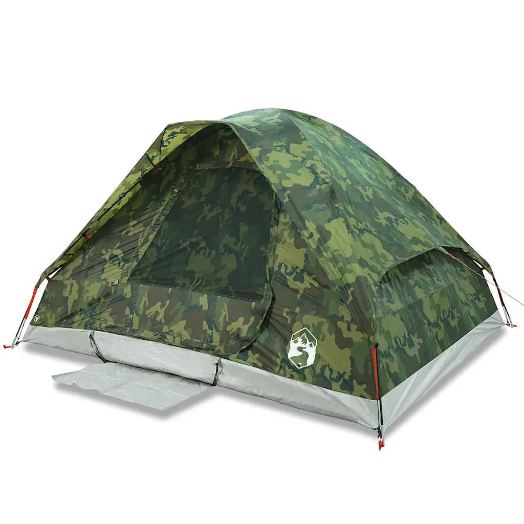 Tenda da Campeggio a Cupola per 6 Persone Mimetica Impermeabile 4009647