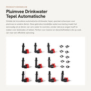 Bevandelettrice automatica per animali - 10 x alimentazione - facile da usare - rifornimento acqua 360 gradi - durata - ombrello per animali