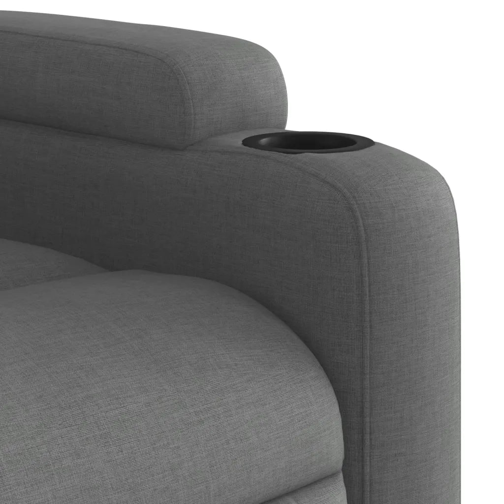 Divano Sedia-Poltrona reclinabile in tessuto grigio scuro 160182