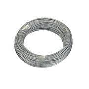 Fune in acciaio zincato anima in fibra tessile Ã˜ 4 mm. - 20 mt.