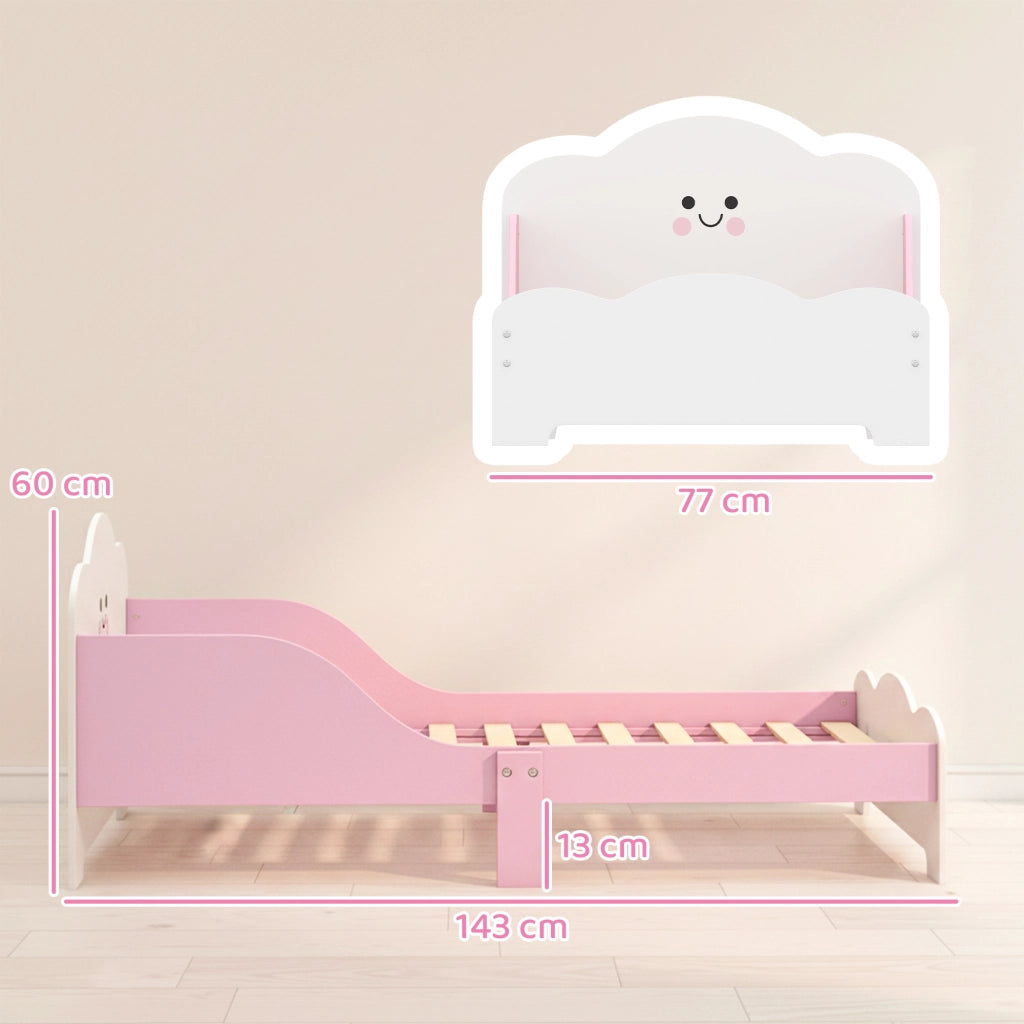 Letto singolo per bambini ¨C zephmum ¨C rosa 140x70 cm